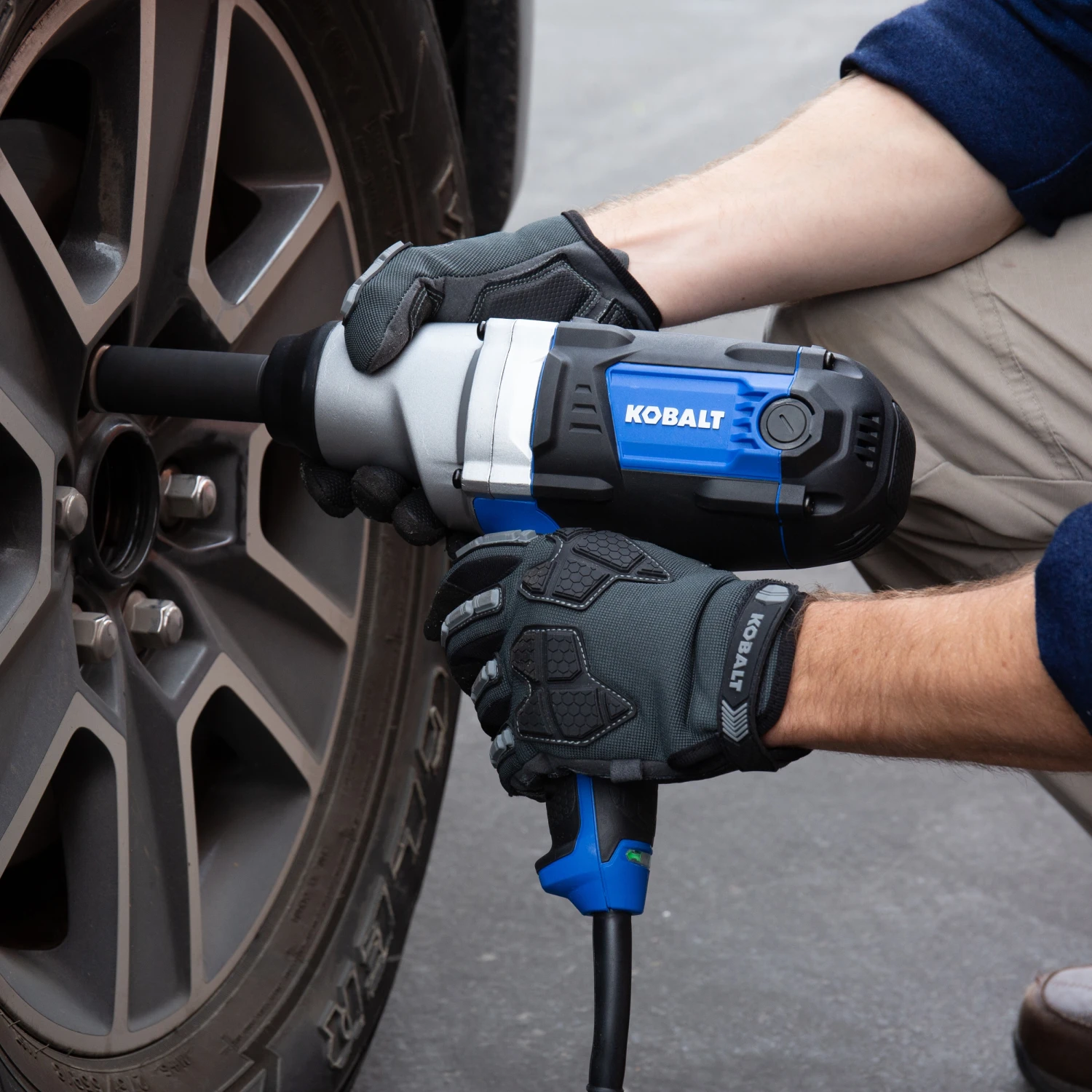 Kobalt 8-Amp 1/2-in Drive Corded Impact Wrench 8 Kobalt 8-Amp 1/2-in Drive Corded Impact Wrench -Kobalt Tools 11383716