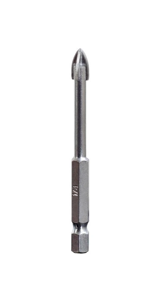 Kobalt 1/4-in 6.30mm #1 J X 75.00mm Carbide Tipped Right Handed Glass And Tile Drill Bit 1 Kobalt 1/4-in 6.30mm #1 J X 75.00mm Carbide Tipped Right Handed Glass And Tile Drill Bit -Kobalt Tools 42687354