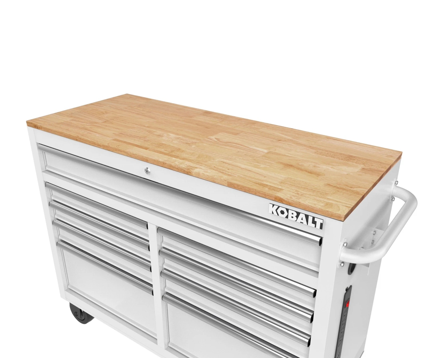 Kobalt 46.1-in L X 37.2-in H 9 -Drawers Rolling White Wood Work Bench 4 Kobalt 46.1-in L X 37.2-in H 9 -Drawers Rolling White Wood Work Bench -Kobalt Tools 49944739 scaled
