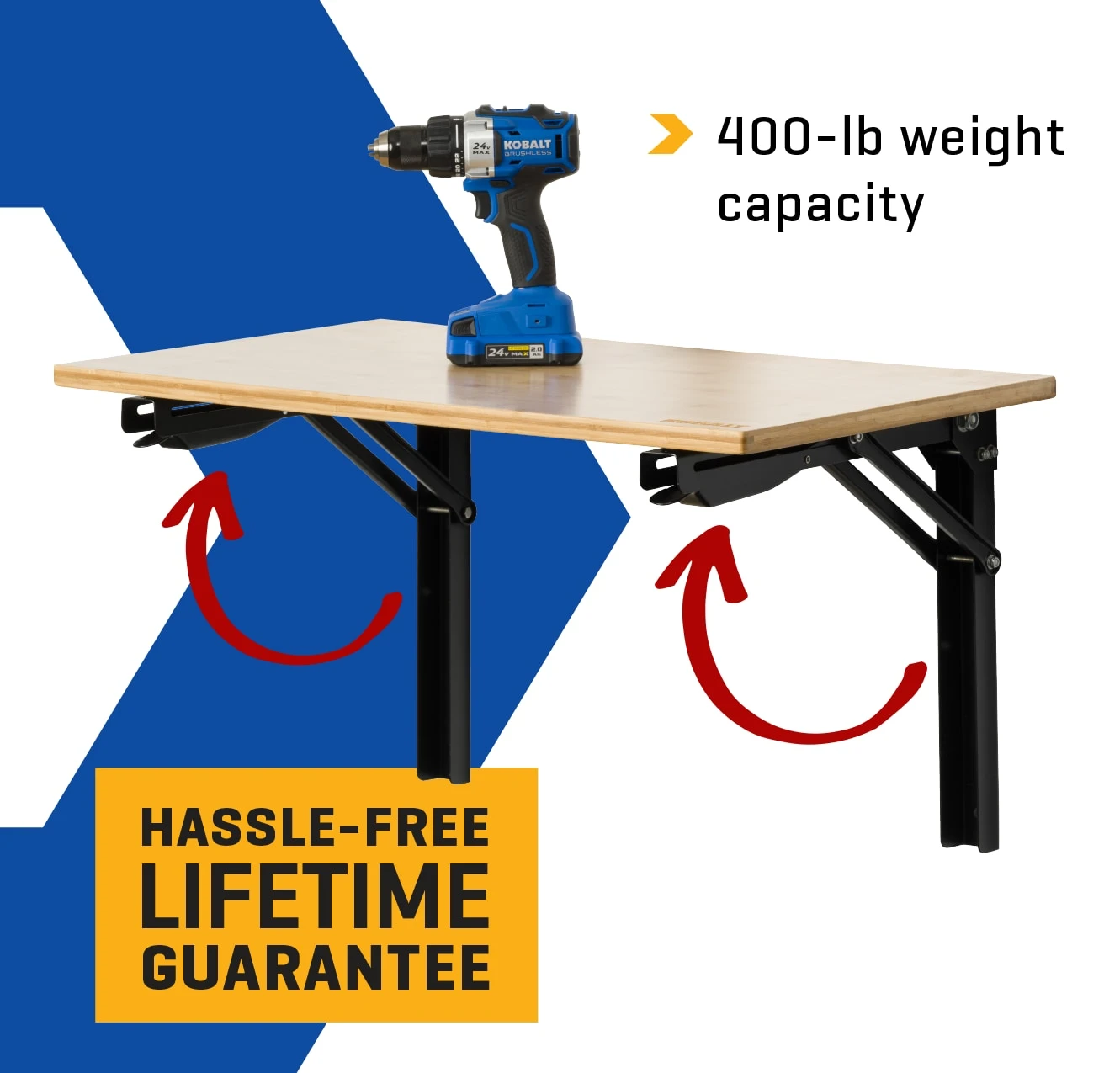 Kobalt 32-in L X 17.3-in H Multicolor Bamboo Work Bench Top 2 Kobalt 32-in L X 17.3-in H Multicolor Bamboo Work Bench Top -Kobalt Tools 64247327