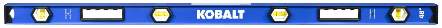 Kobalt Aluminum 48-in 4 Vial I-beam Level 1 Kobalt Aluminum 48-in 4 Vial I-beam Level -Kobalt Tools 64316161 scaled