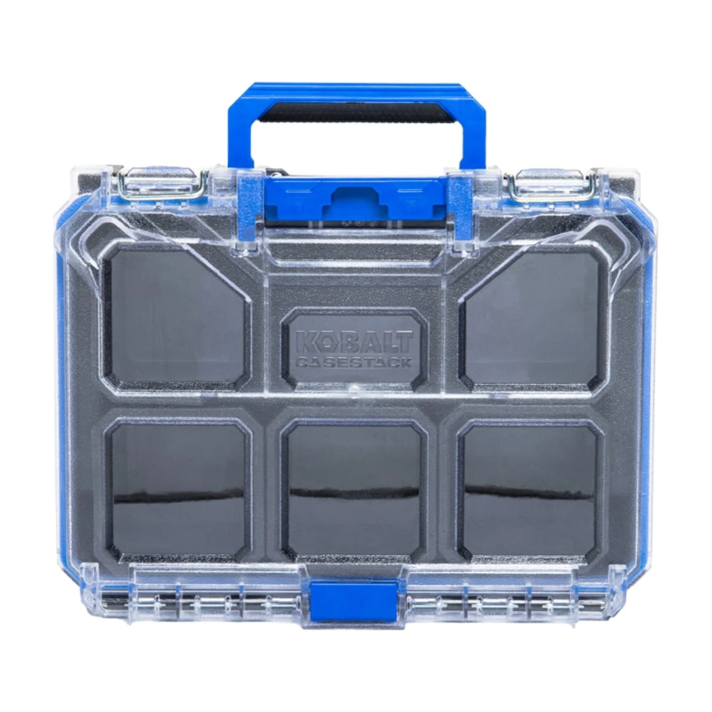 Kobalt CASESTACK 10.14-in W X 13.4-in H X 5-in D Black Plastic Tool Box 2 Kobalt CASESTACK 10.14-in W X 13.4-in H X 5-in D Black Plastic Tool Box -Kobalt Tools 65345652