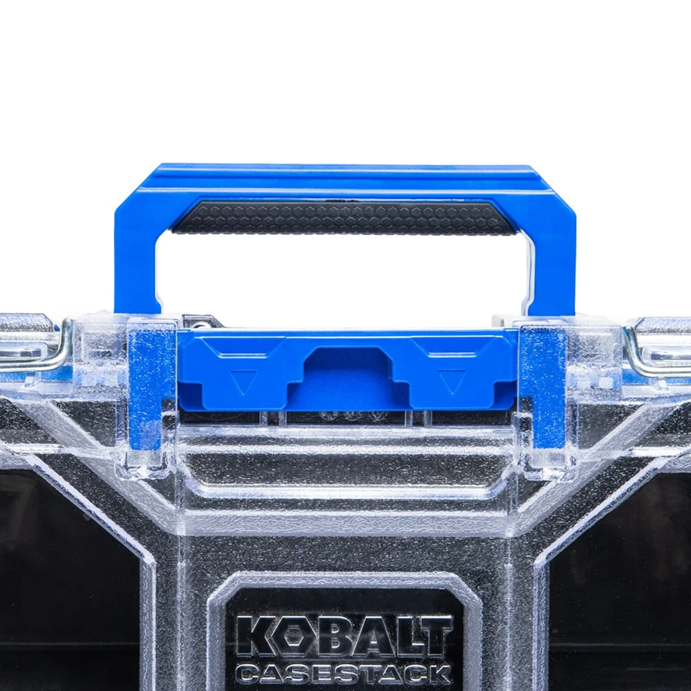 Kobalt CASESTACK 10.14-in W X 13.4-in H X 5-in D Black Plastic Tool Box 4 Kobalt CASESTACK 10.14-in W X 13.4-in H X 5-in D Black Plastic Tool Box -Kobalt Tools 65345655