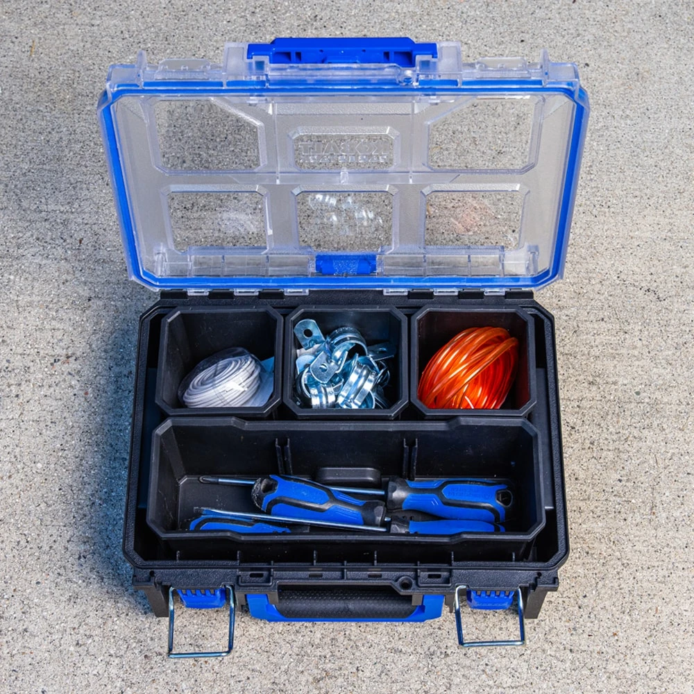 Kobalt CASESTACK 10.14-in W X 13.4-in H X 5-in D Black Plastic Tool Box 11 Kobalt CASESTACK 10.14-in W X 13.4-in H X 5-in D Black Plastic Tool Box -Kobalt Tools 65345662