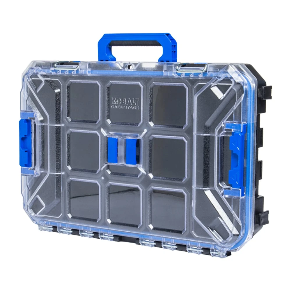 Kobalt CASESTACK 14-in W X 21-in H X 5.1-in D Black Plastic Tool Box 2 Kobalt CASESTACK 14-in W X 21-in H X 5.1-in D Black Plastic Tool Box -Kobalt Tools 65345750