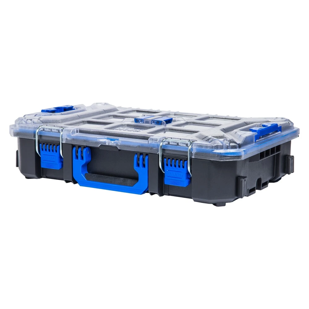 Kobalt CASESTACK 14-in W X 21-in H X 5.1-in D Black Plastic Tool Box 4 Kobalt CASESTACK 14-in W X 21-in H X 5.1-in D Black Plastic Tool Box -Kobalt Tools 65345752