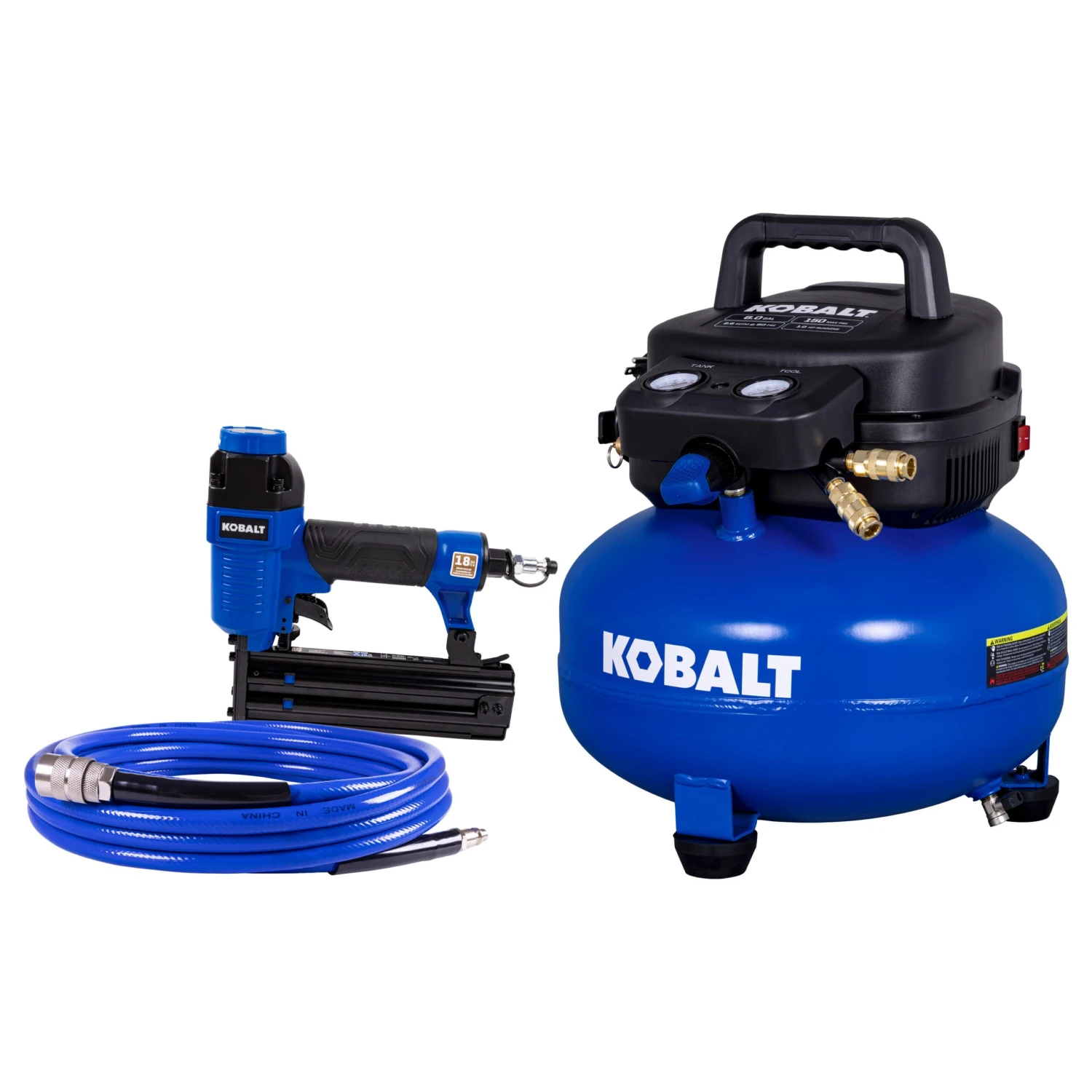 Kobalt 6-Gallon Portable Electric 150 PSI Pancake Air Compressor With Accessories Included 1 Kobalt 6-Gallon Portable Electric 150 PSI Pancake Air Compressor With Accessories Included -Kobalt Tools 65755103 scaled