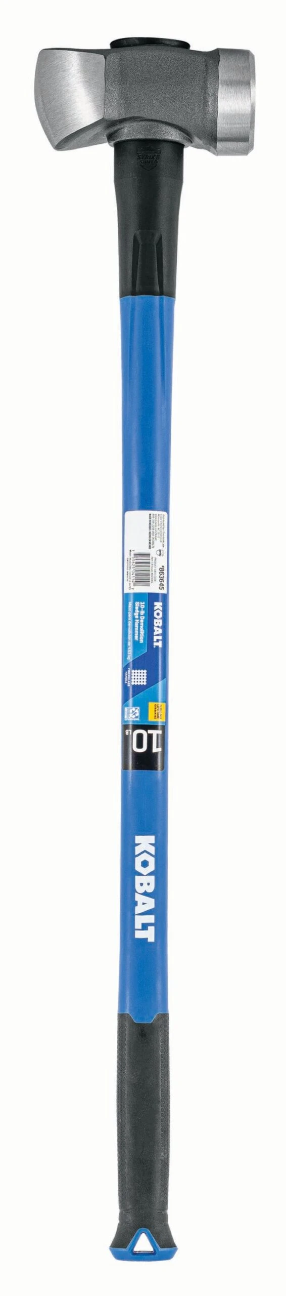 Kobalt 10 -lb Steel Head Fiberglass Handle Demolition Sledge Hammer 1 Kobalt 10 -lb Steel Head Fiberglass Handle Demolition Sledge Hammer -Kobalt Tools 66395825 scaled