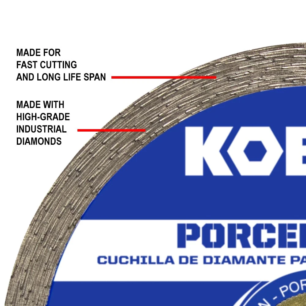 Kobalt 4-in Wet/Dry Continuous Rim Diamond Saw Blade 7 Kobalt 4-in Wet/Dry Continuous Rim Diamond Saw Blade -Kobalt Tools 66836232 1