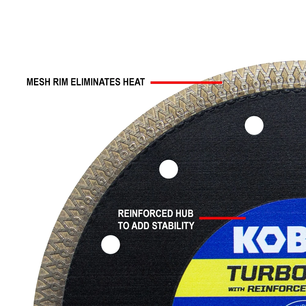 Kobalt CTM07P 7-in Wet Turbo Rim Diamond Saw Blade 6 Kobalt CTM07P 7-in Wet Turbo Rim Diamond Saw Blade -Kobalt Tools 66836234