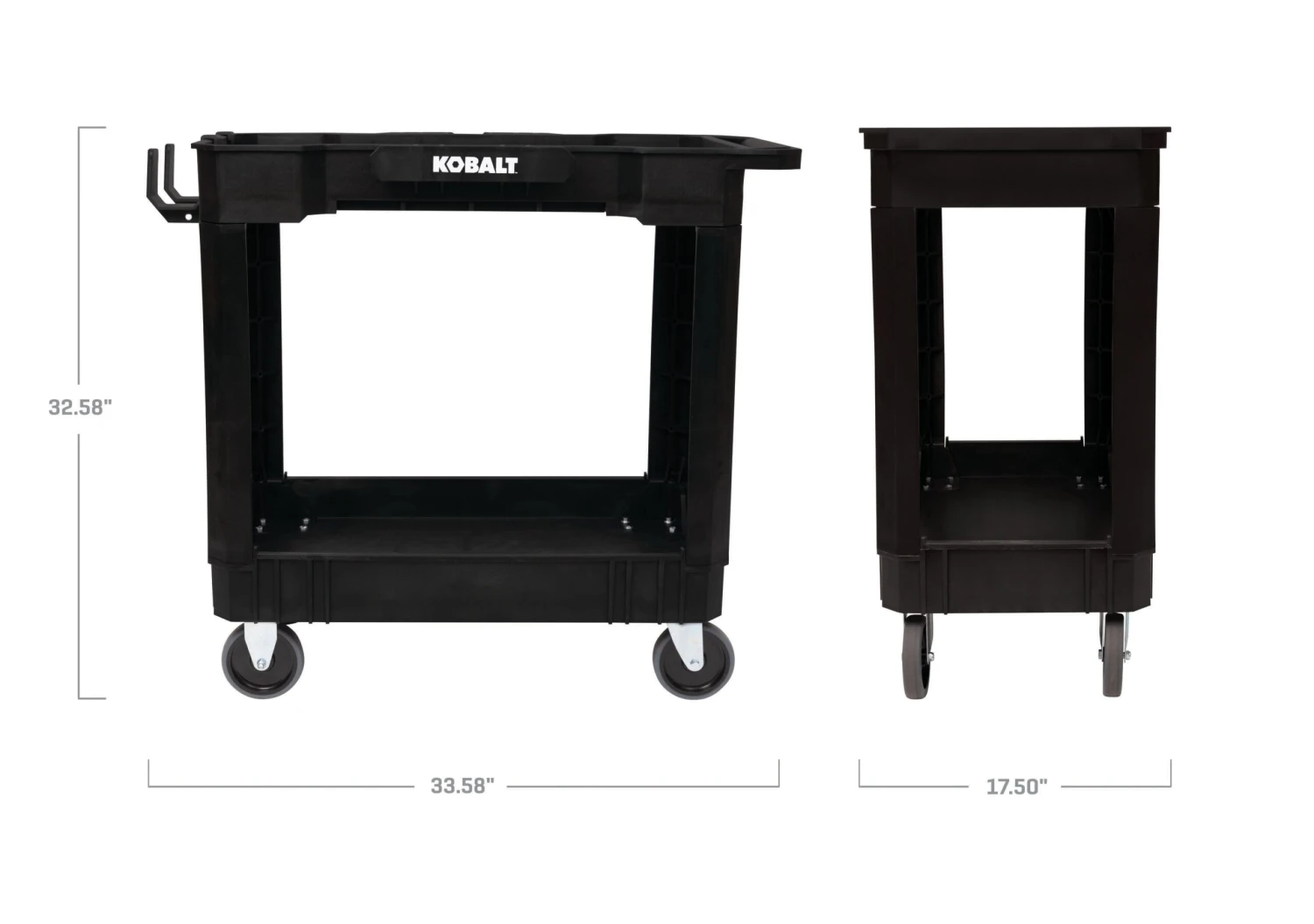 Kobalt 32.6-in Shelf 500-lb Capacity Utility Cart 15 Kobalt 32.6-in Shelf 500-lb Capacity Utility Cart -Kobalt Tools 67409944 scaled