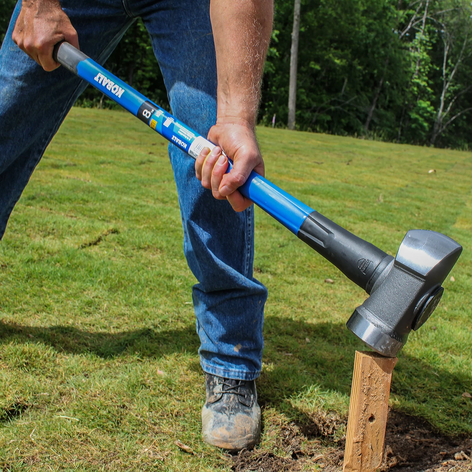 Kobalt 8 -lb Steel Head Fiberglass Handle Sledge Hammer 8 Kobalt 8 -lb Steel Head Fiberglass Handle Sledge Hammer -Kobalt Tools 67991327