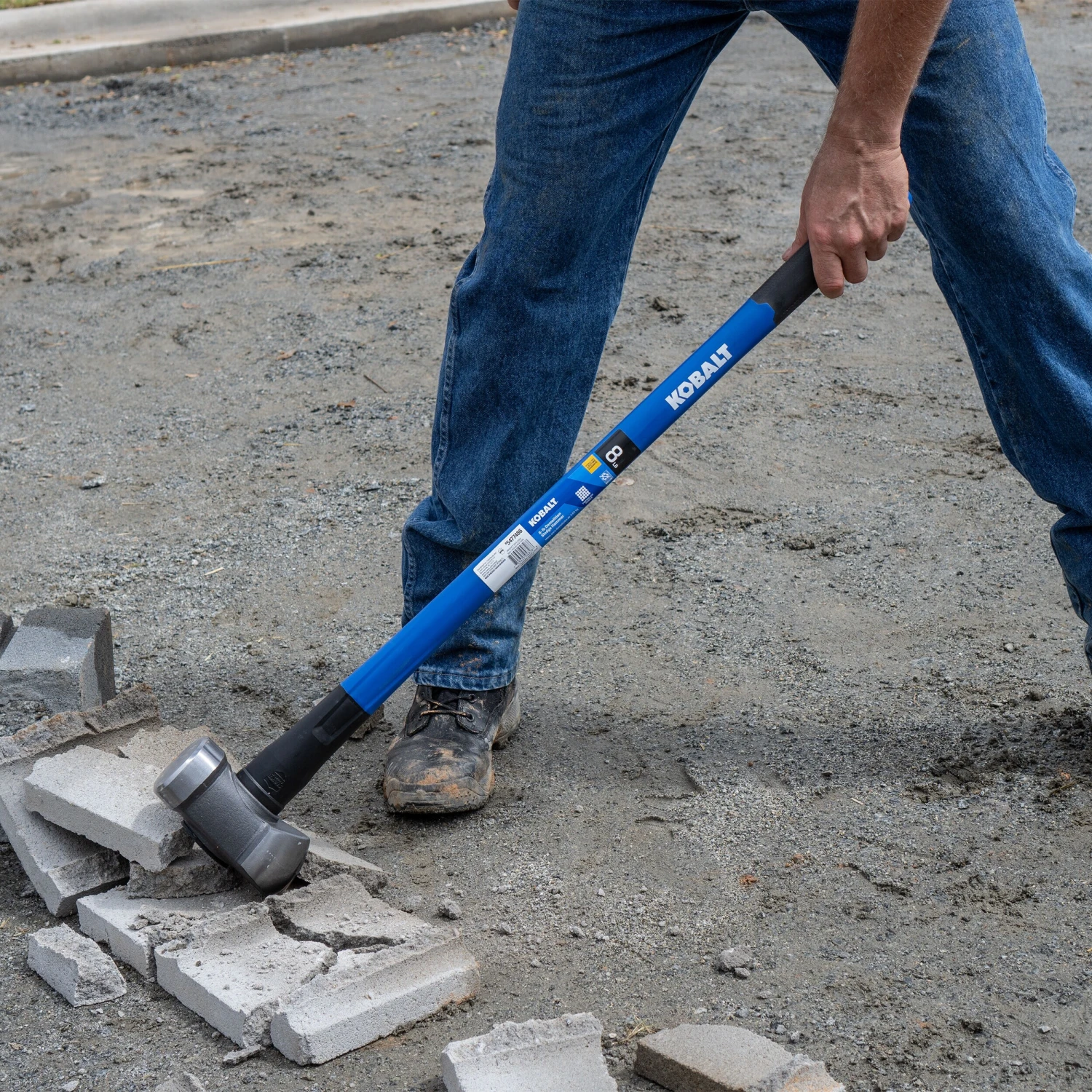 Kobalt 8 -lb Steel Head Fiberglass Handle Sledge Hammer 9 Kobalt 8 -lb Steel Head Fiberglass Handle Sledge Hammer -Kobalt Tools 67991330