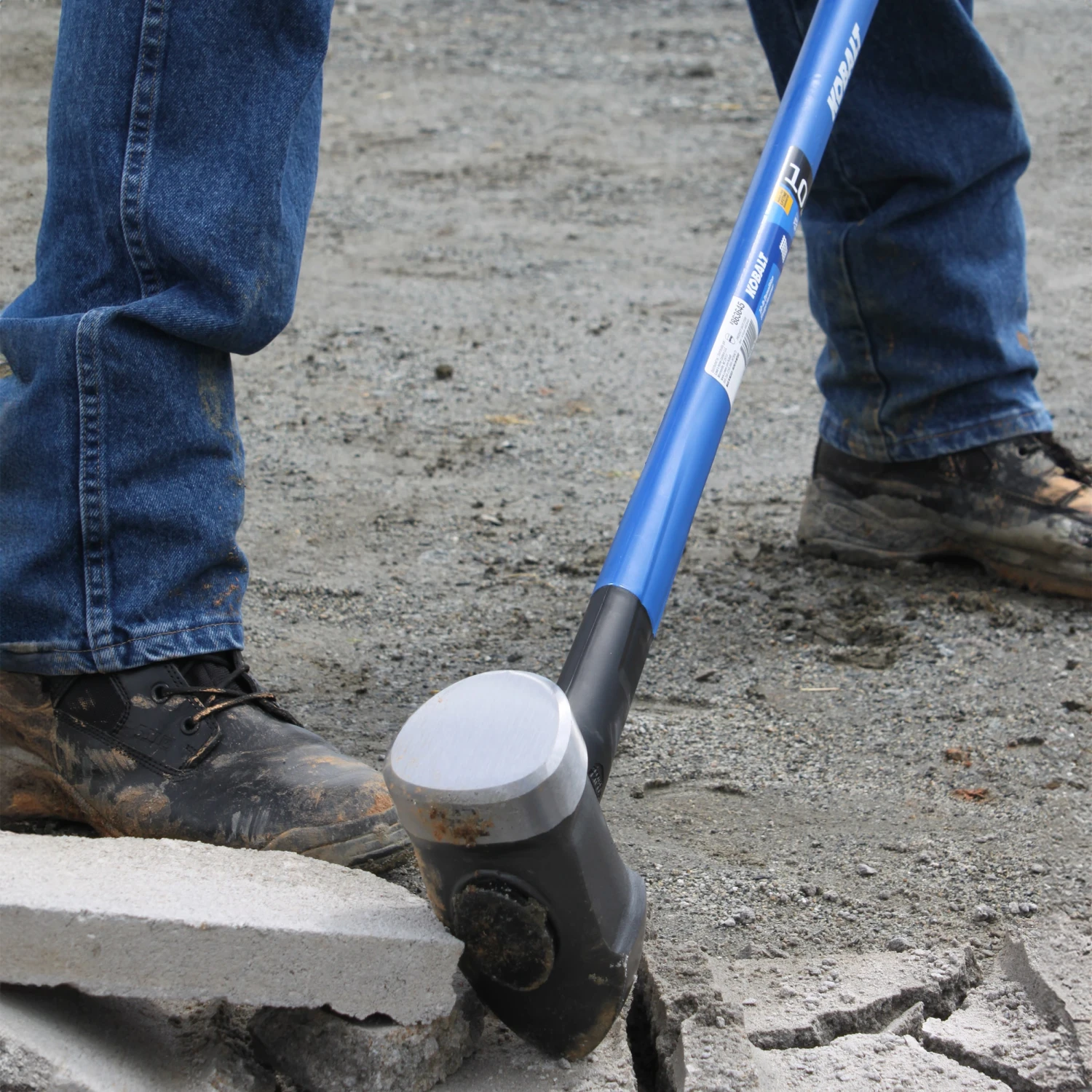 Kobalt 10 -lb Steel Head Fiberglass Handle Demolition Sledge Hammer 11 Kobalt 10 -lb Steel Head Fiberglass Handle Demolition Sledge Hammer -Kobalt Tools 67991402