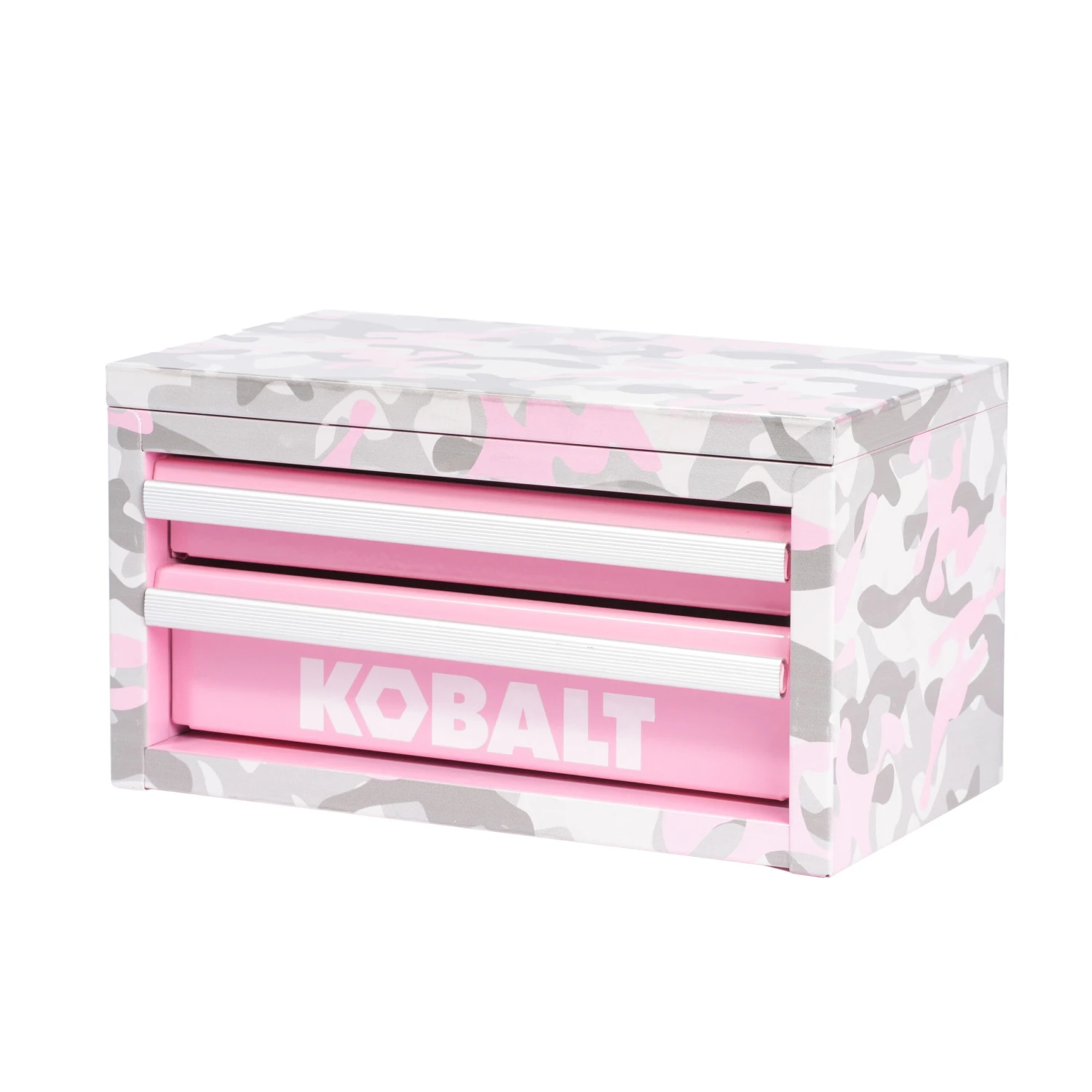 Kobalt Portable Mini Toolbox 10.83-in W X 5.91-in H X 5.91-in D 2 -Drawer Pink Camo Steel Tool Box 1 Kobalt Portable Mini Toolbox 10.83-in W X 5.91-in H X 5.91-in D 2 -Drawer Pink Camo Steel Tool Box -Kobalt Tools 68173081 scaled