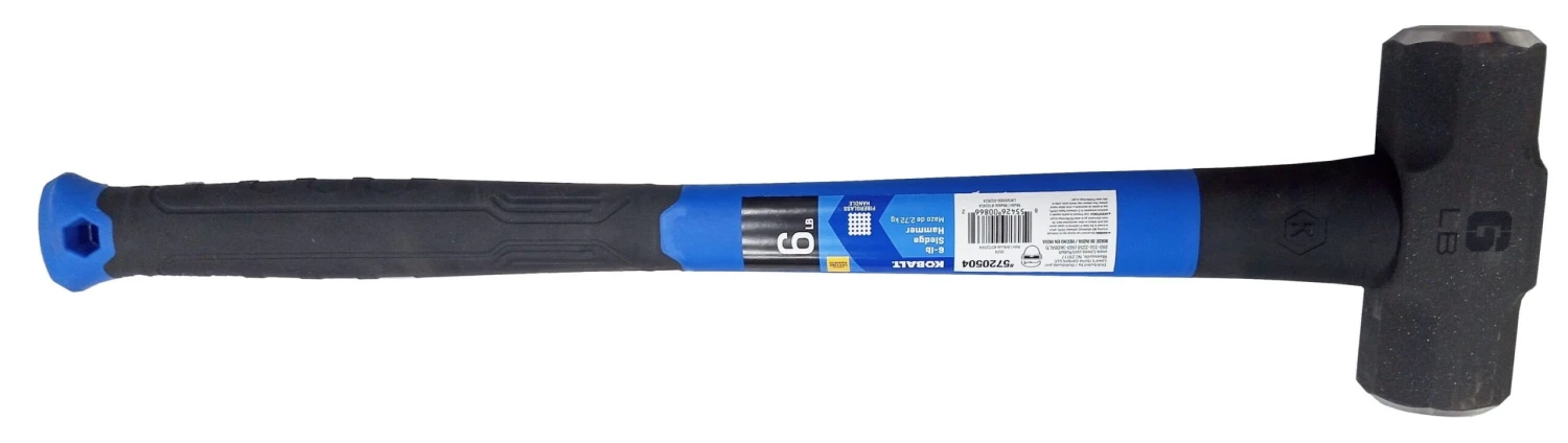 Kobalt 6 -lb Steel Head Fiberglass Handle Demolition Sledge Hammer 7 Kobalt 6 -lb Steel Head Fiberglass Handle Demolition Sledge Hammer -Kobalt Tools 69305448 scaled