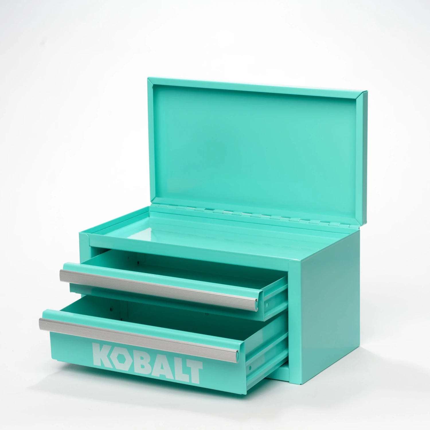 Kobalt Portable Mini Toolbox 10.83-in W X 5.91-in H X 5.91-in D 2 -Drawer Teal Steel Tool Box 2 Kobalt Portable Mini Toolbox 10.83-in W X 5.91-in H X 5.91-in D 2 -Drawer Teal Steel Tool Box -Kobalt Tools 69572940 scaled