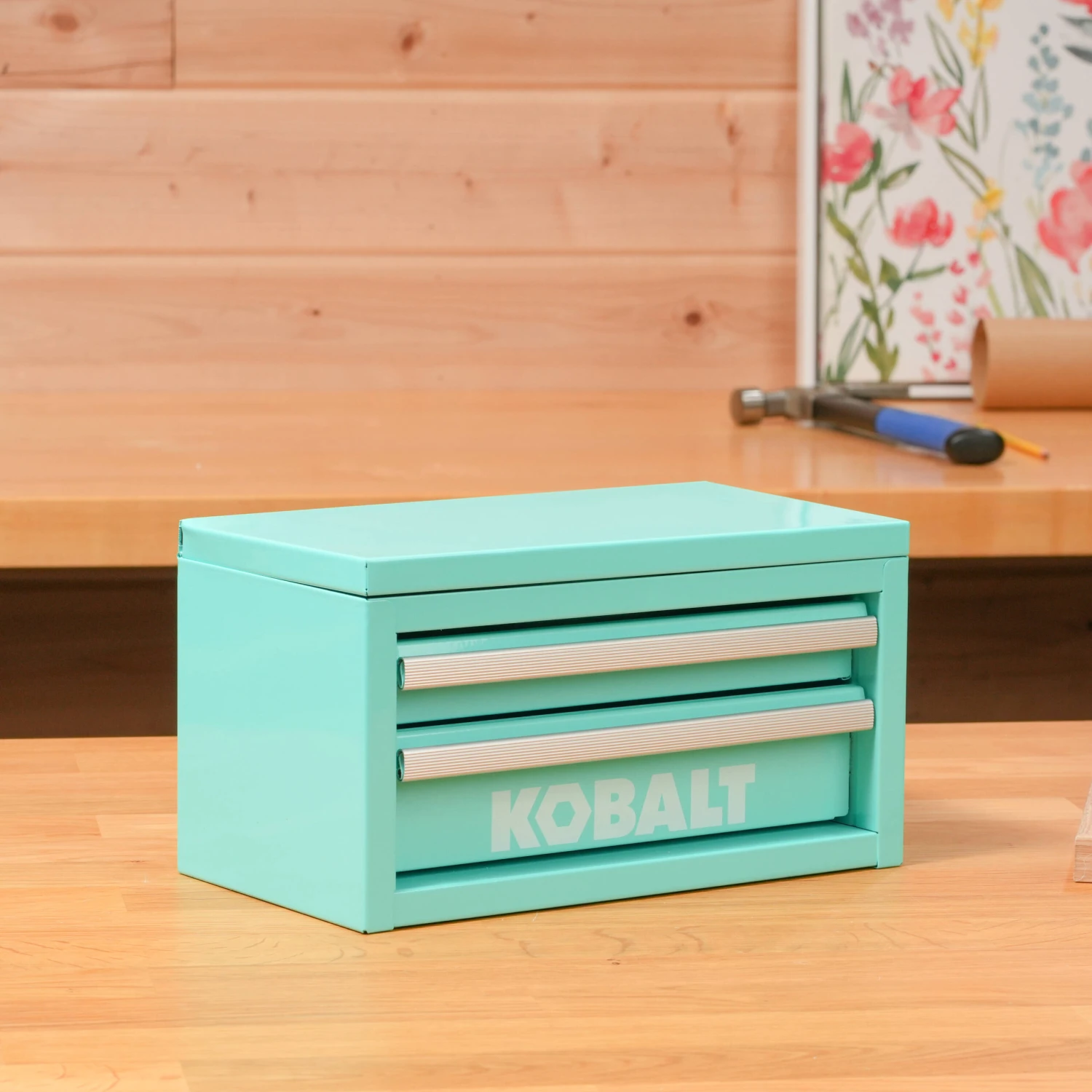 Kobalt Portable Mini Toolbox 10.83-in W X 5.91-in H X 5.91-in D 2 -Drawer Teal Steel Tool Box 6 Kobalt Portable Mini Toolbox 10.83-in W X 5.91-in H X 5.91-in D 2 -Drawer Teal Steel Tool Box -Kobalt Tools 69572944 scaled