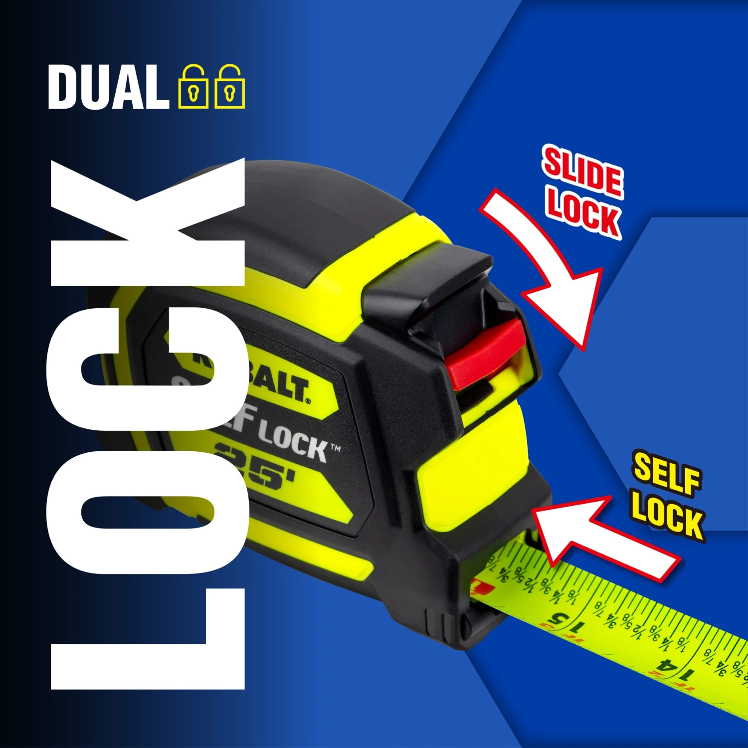 Kobalt Self Lock 2 -Pack 25-ft Auto Lock Tape Measure 10 Kobalt Self Lock 2 -Pack 25-ft Auto Lock Tape Measure -Kobalt Tools 69598889 scaled
