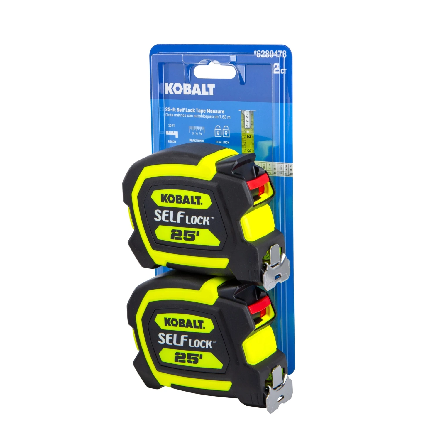 Kobalt Self Lock 2 -Pack 25-ft Auto Lock Tape Measure 7 Kobalt Self Lock 2 -Pack 25-ft Auto Lock Tape Measure -Kobalt Tools 69599538 scaled