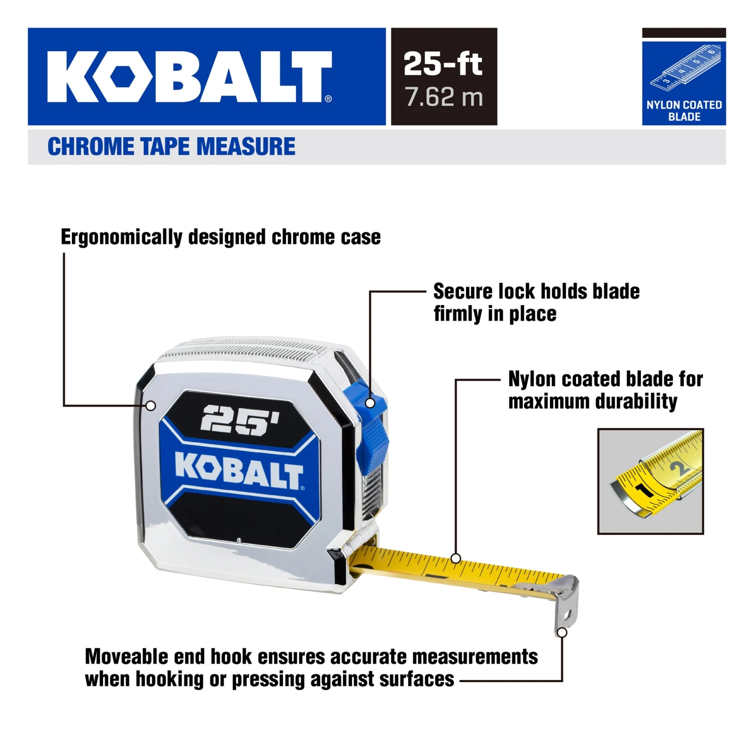 Kobalt Chrome 25-ft Tape Measure 8 Kobalt Chrome 25-ft Tape Measure -Kobalt Tools 69599555 scaled