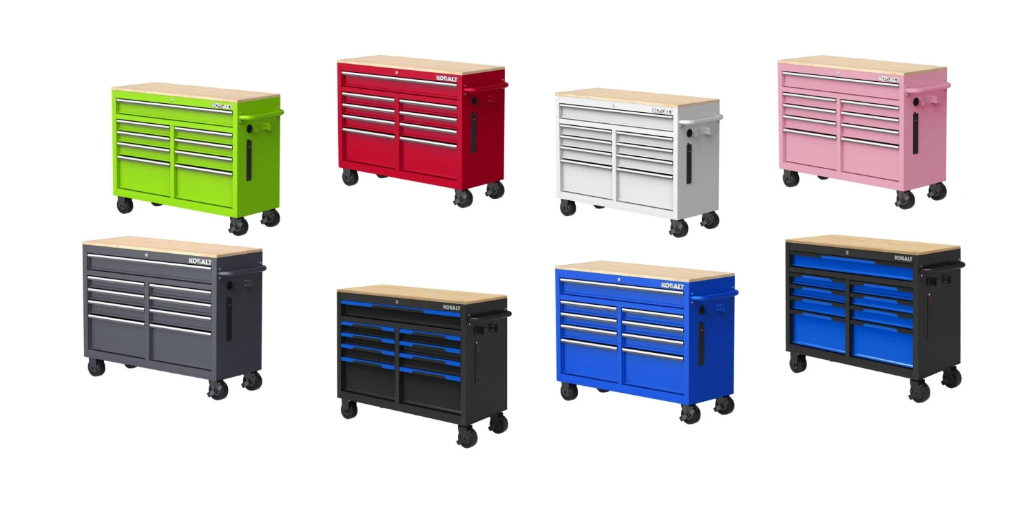 Kobalt 46.1-in L X 37.2-in H 9 -Drawers Rolling White Wood Work Bench 9 Kobalt 46.1-in L X 37.2-in H 9 -Drawers Rolling White Wood Work Bench -Kobalt Tools 69741653 scaled