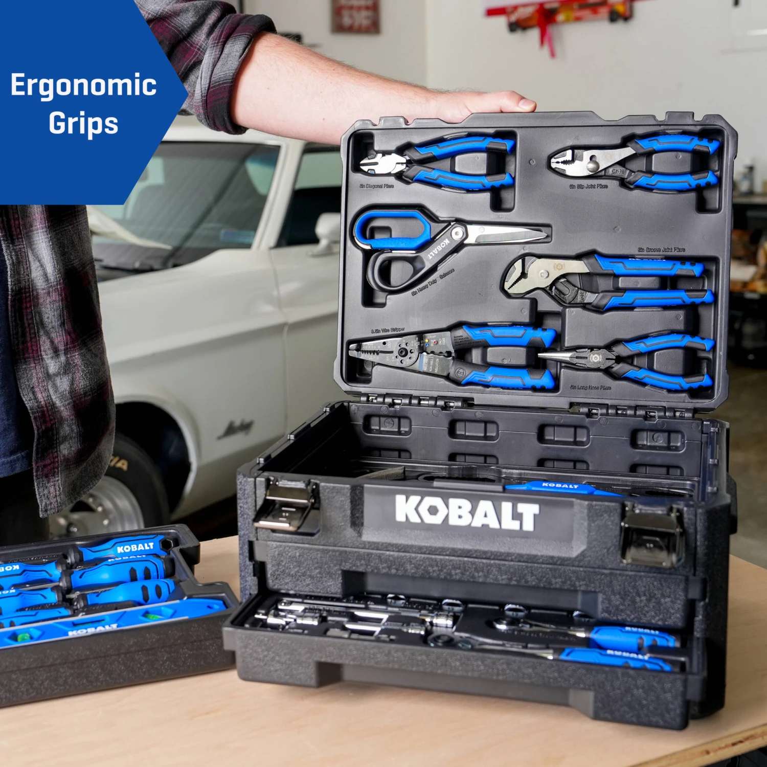 Kobalt 228 -Piece Blue Household Tool Set With Folding Case 5 Kobalt 228 -Piece Blue Household Tool Set With Folding Case -Kobalt Tools 71092901 scaled