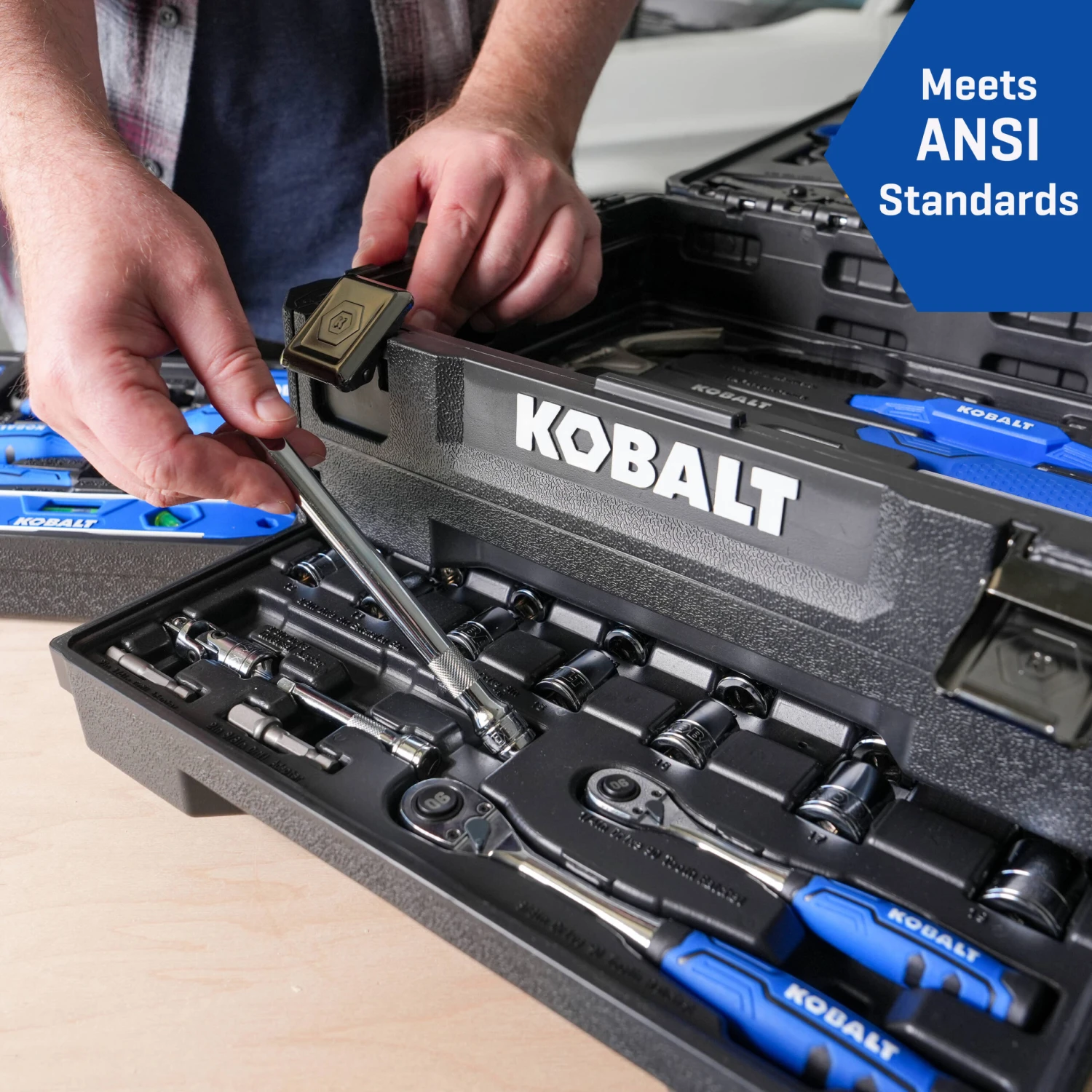 Kobalt 228 -Piece Blue Household Tool Set With Folding Case 7 Kobalt 228 -Piece Blue Household Tool Set With Folding Case -Kobalt Tools 71092909 scaled