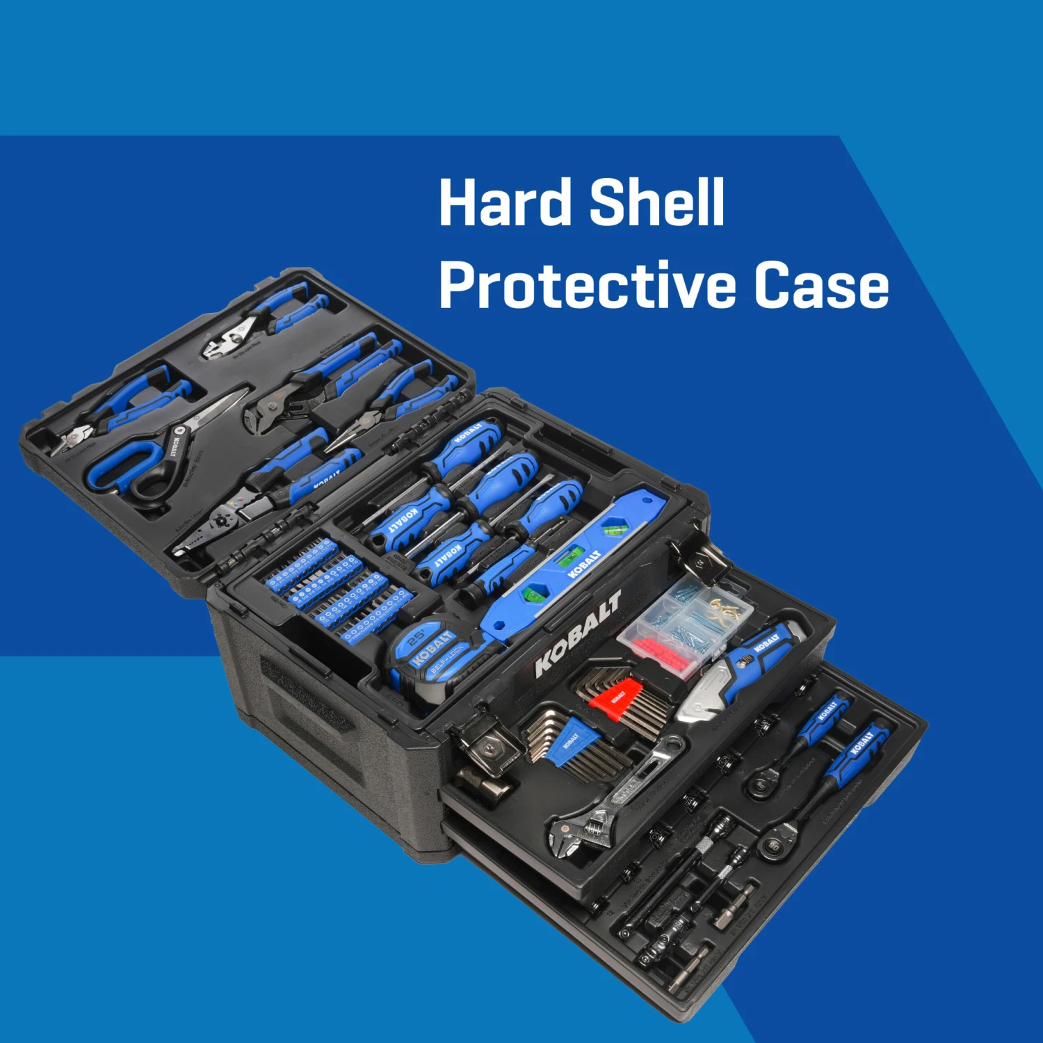 Kobalt 228 -Piece Blue Household Tool Set With Folding Case 3 Kobalt 228 -Piece Blue Household Tool Set With Folding Case -Kobalt Tools 71093010 scaled