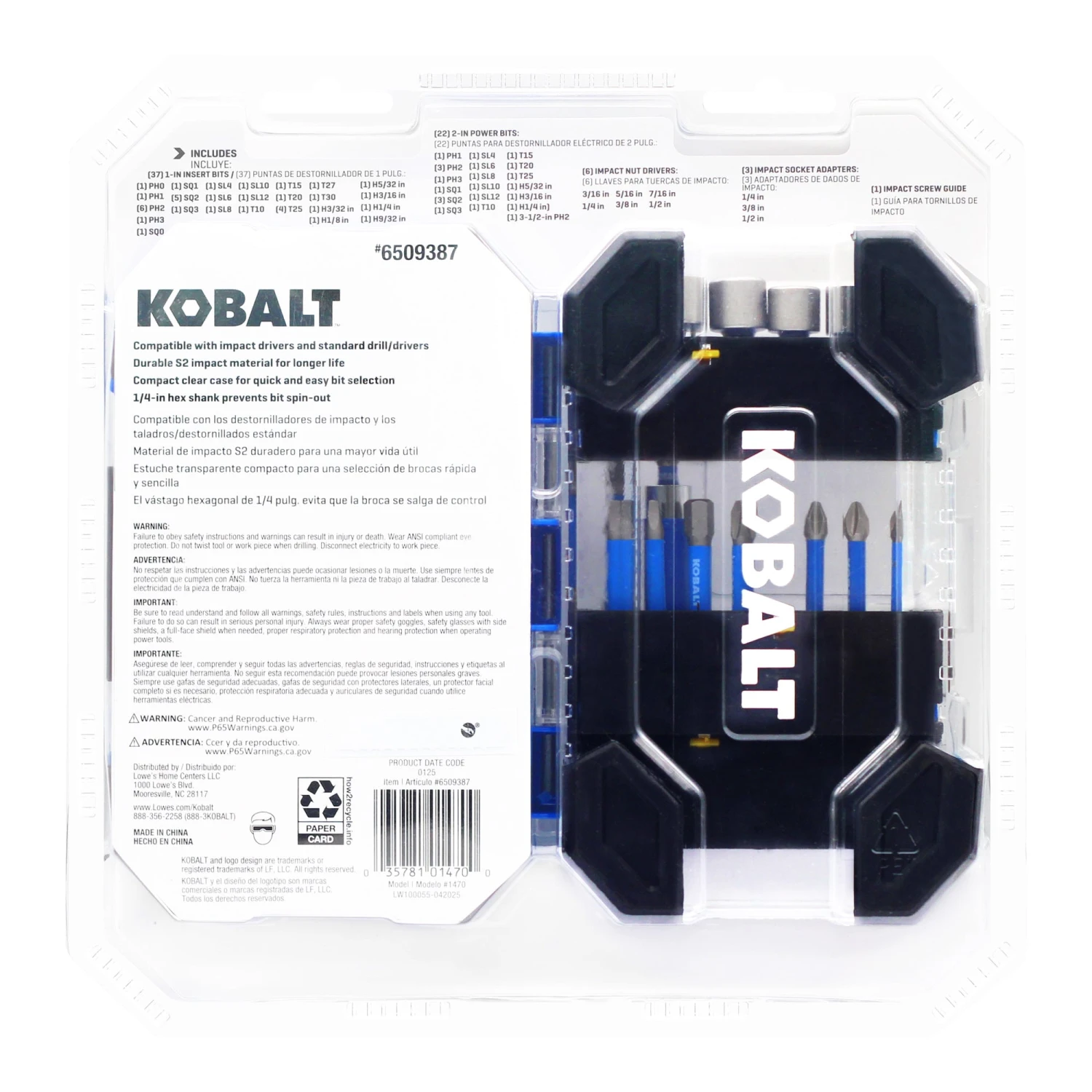Kobalt Impact Driver Bit Set 70 -Piece 5 Kobalt Impact Driver Bit Set 70 -Piece -Kobalt Tools 72356952