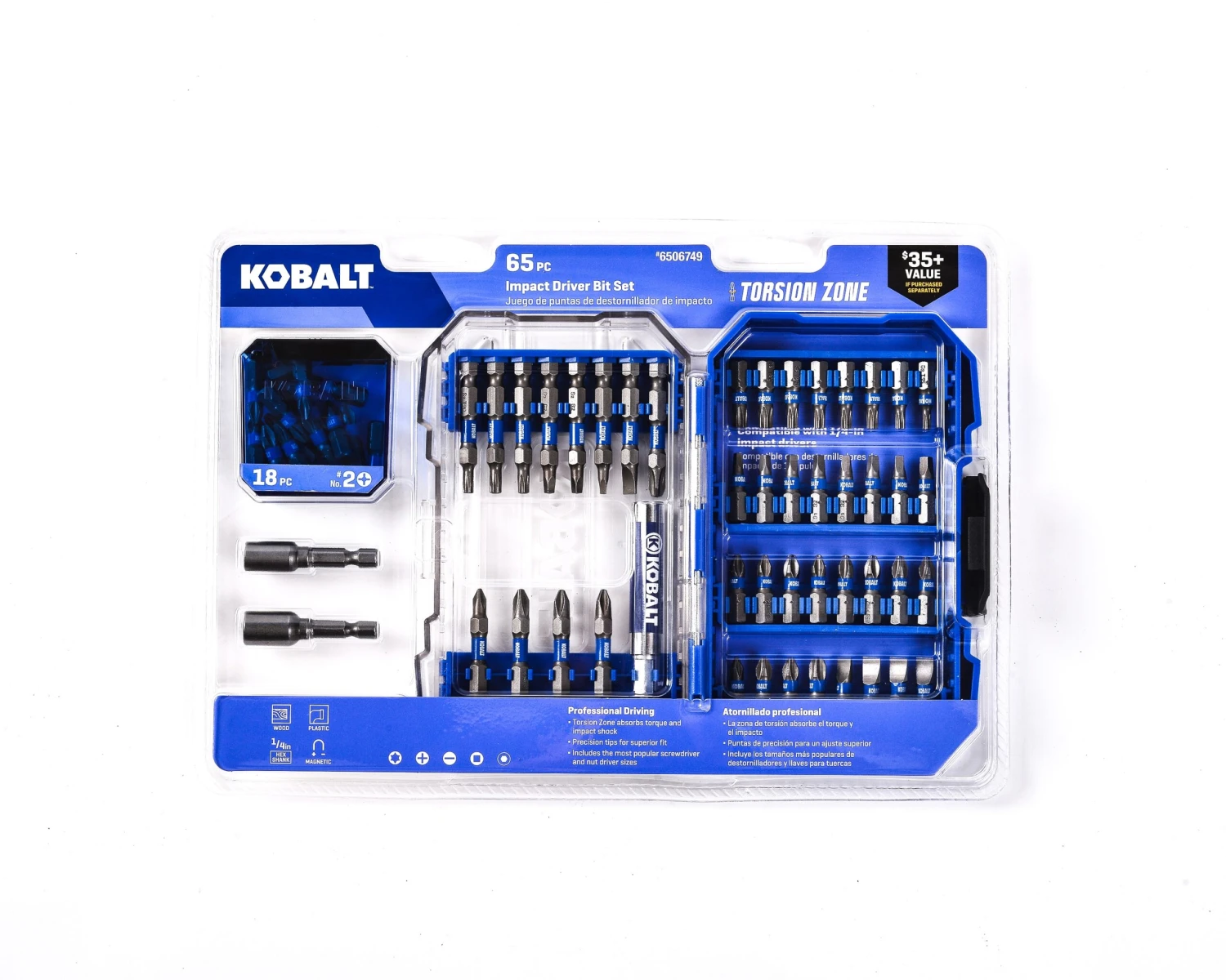 Kobalt Impact Driver Bit Set 65 -Piece 3 Kobalt Impact Driver Bit Set 65 -Piece -Kobalt Tools 72678066 scaled