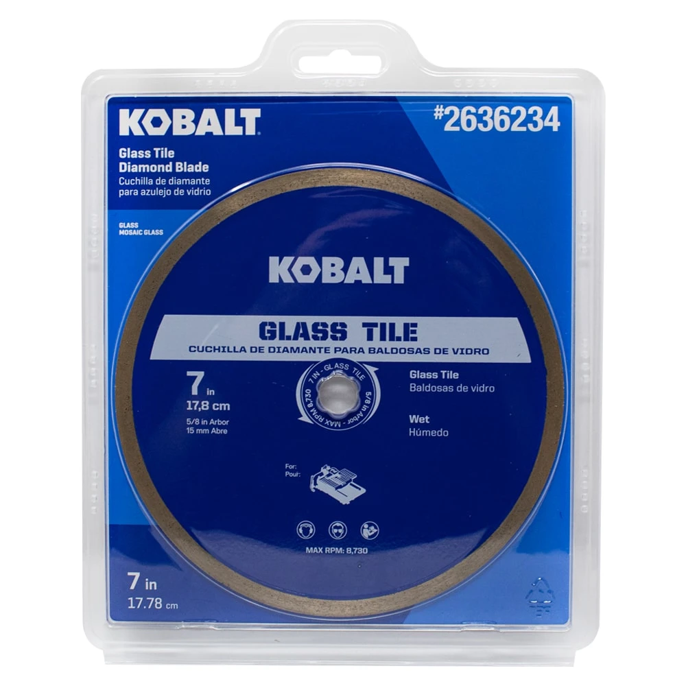 Kobalt GL07 7-in Wet Continuous Rim Diamond Saw Blade 4 Kobalt GL07 7-in Wet Continuous Rim Diamond Saw Blade -Kobalt Tools 73436860