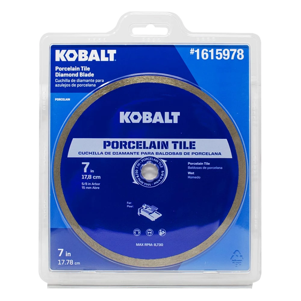Kobalt 7-in Wet Continuous Rim Diamond Saw Blade 5 Kobalt 7-in Wet Continuous Rim Diamond Saw Blade -Kobalt Tools 73436864
