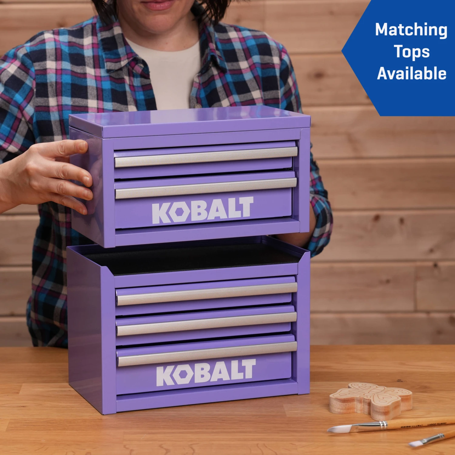 Kobalt Portable Mini Toolbox 11.1-in W X 7.36-in H X 6.14-in D 3 -Drawer Lavender Steel Tool Box 9 Kobalt Portable Mini Toolbox 11.1-in W X 7.36-in H X 6.14-in D 3 -Drawer Lavender Steel Tool Box -Kobalt Tools 73955730 scaled