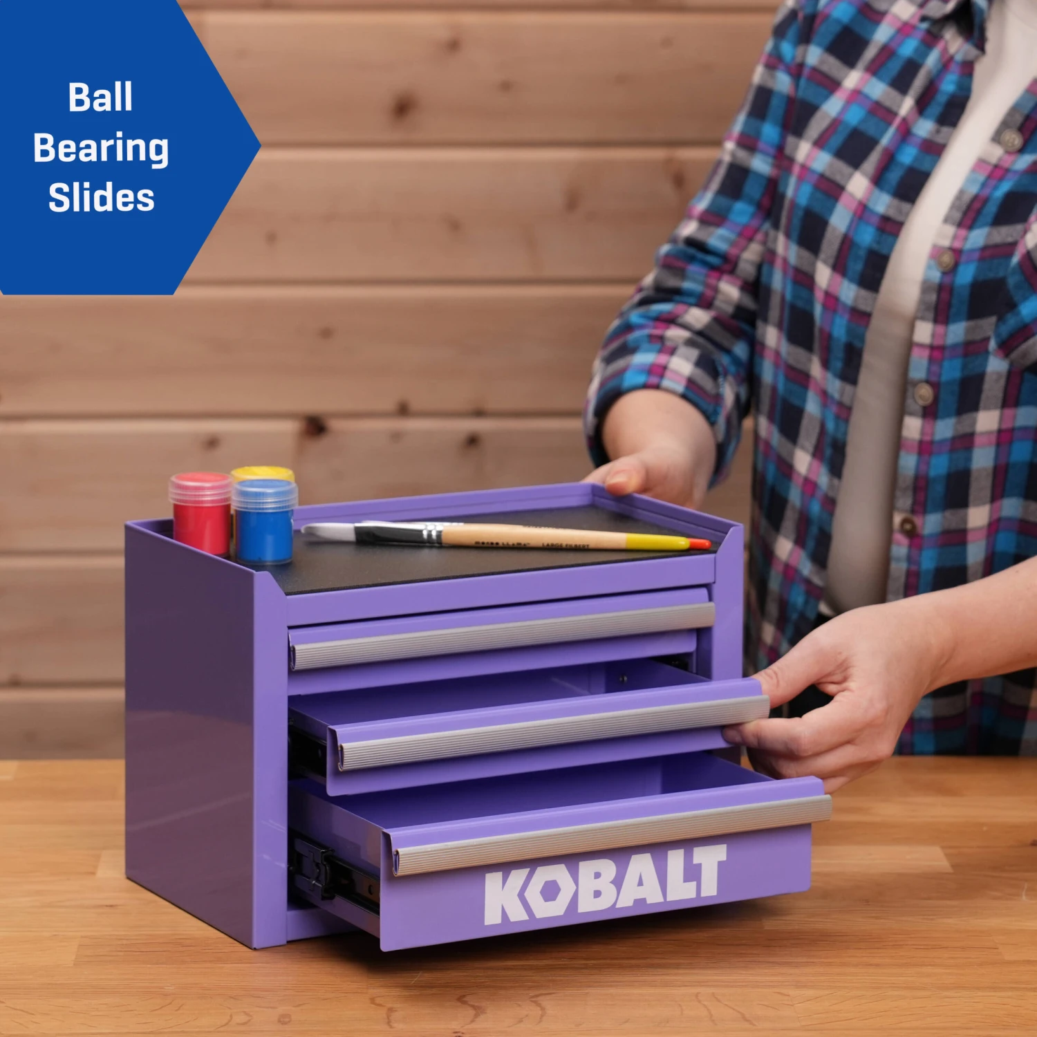 Kobalt Portable Mini Toolbox 11.1-in W X 7.36-in H X 6.14-in D 3 -Drawer Lavender Steel Tool Box 6 Kobalt Portable Mini Toolbox 11.1-in W X 7.36-in H X 6.14-in D 3 -Drawer Lavender Steel Tool Box -Kobalt Tools 73955731 scaled