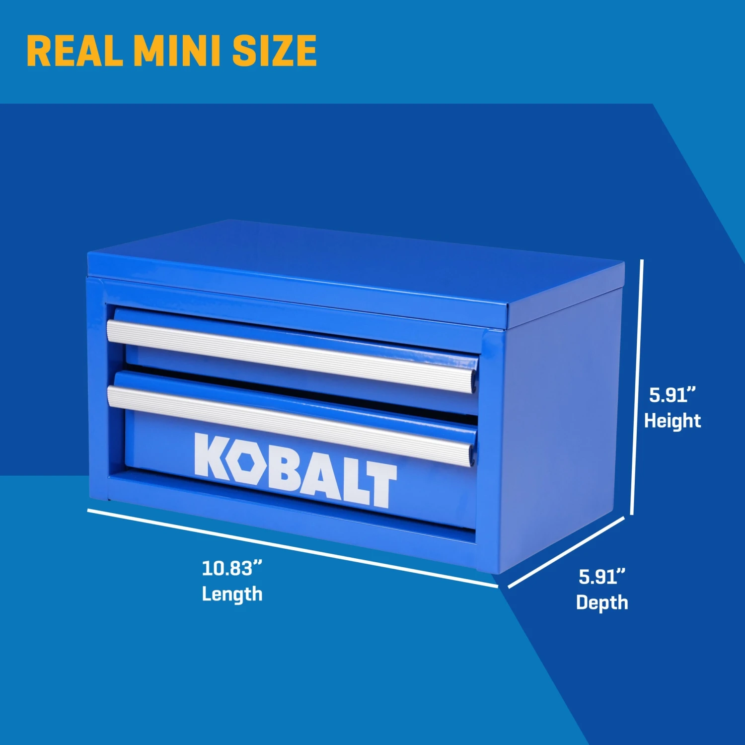 Kobalt Portable Tool Box 10.83-in W X 5.91-in H X 5.91-in D 2 -Drawer Blue Steel Tool Box 2 Kobalt Portable Tool Box 10.83-in W X 5.91-in H X 5.91-in D 2 -Drawer Blue Steel Tool Box -Kobalt Tools 74365268 scaled