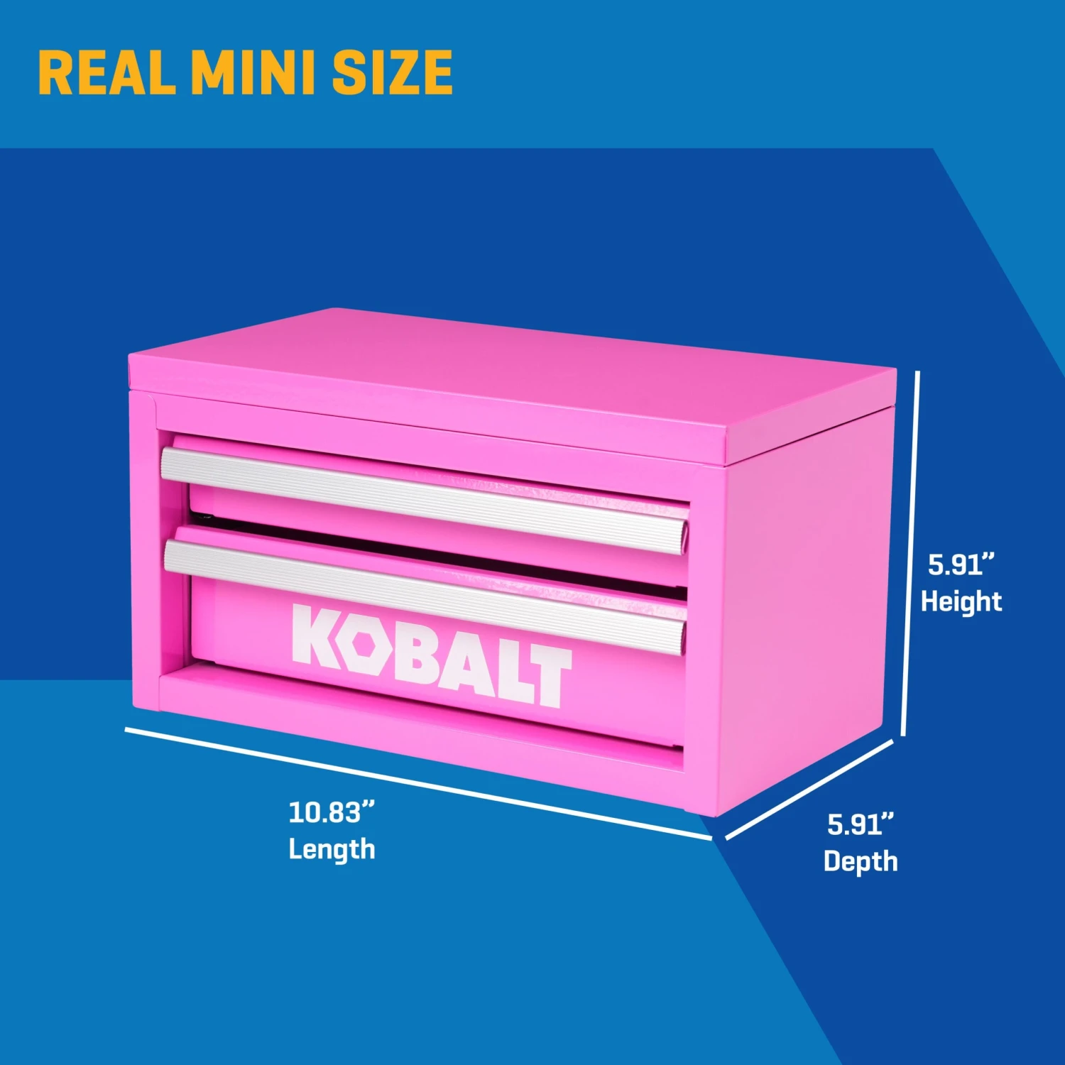 Kobalt Portable Tool Boxes 10.83-in W X 5.91-in H X 5.91-in D 2 -Drawer Hot Pink Steel Tool Box 2 Kobalt Portable Tool Boxes 10.83-in W X 5.91-in H X 5.91-in D 2 -Drawer Hot Pink Steel Tool Box -Kobalt Tools 74365446 scaled