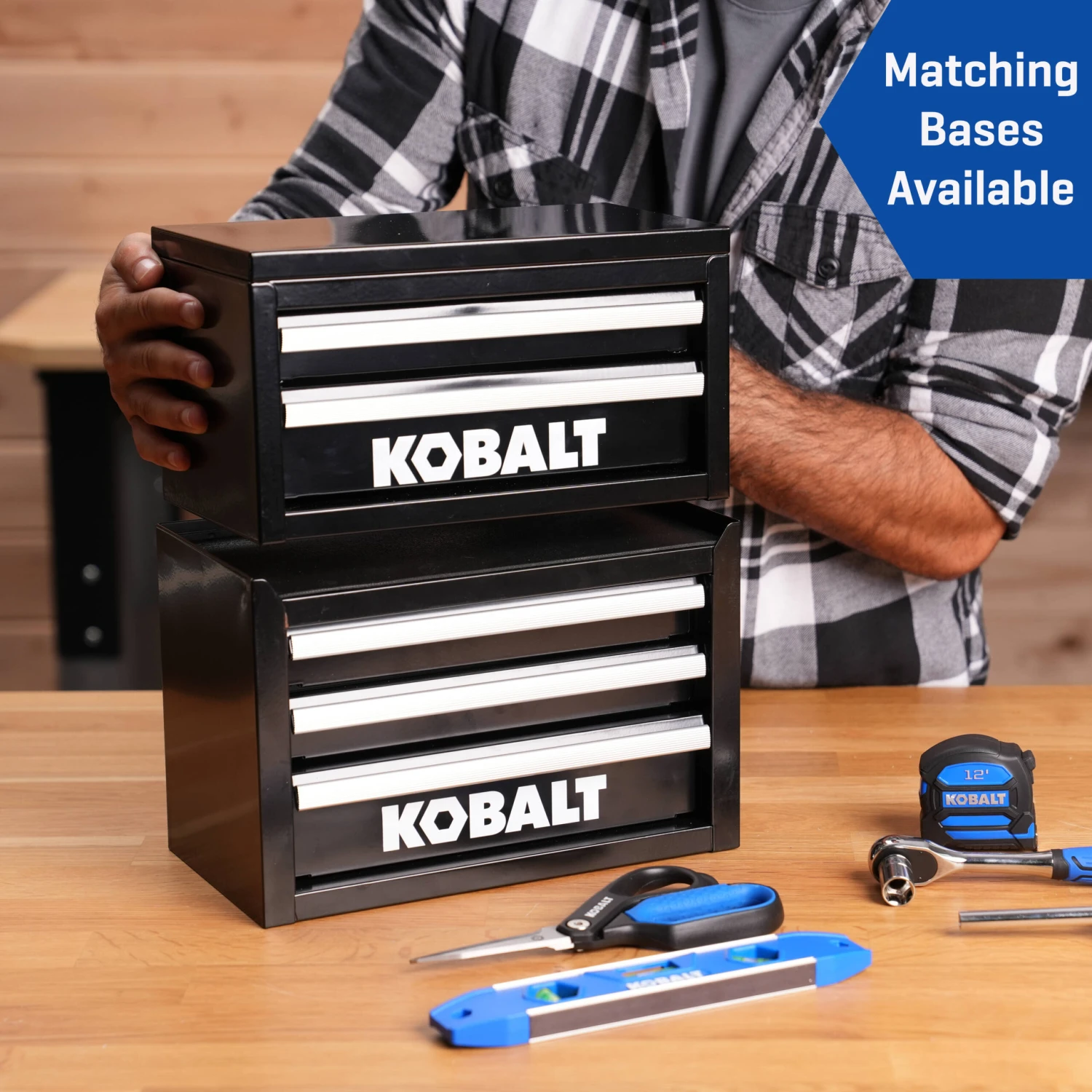 Kobalt Portable Tool Box 10.83-in W X 5.91-in H X 5.91-in D 2 -Drawer Black Steel Tool Box 9 Kobalt Portable Tool Box 10.83-in W X 5.91-in H X 5.91-in D 2 -Drawer Black Steel Tool Box -Kobalt Tools 74822293 scaled