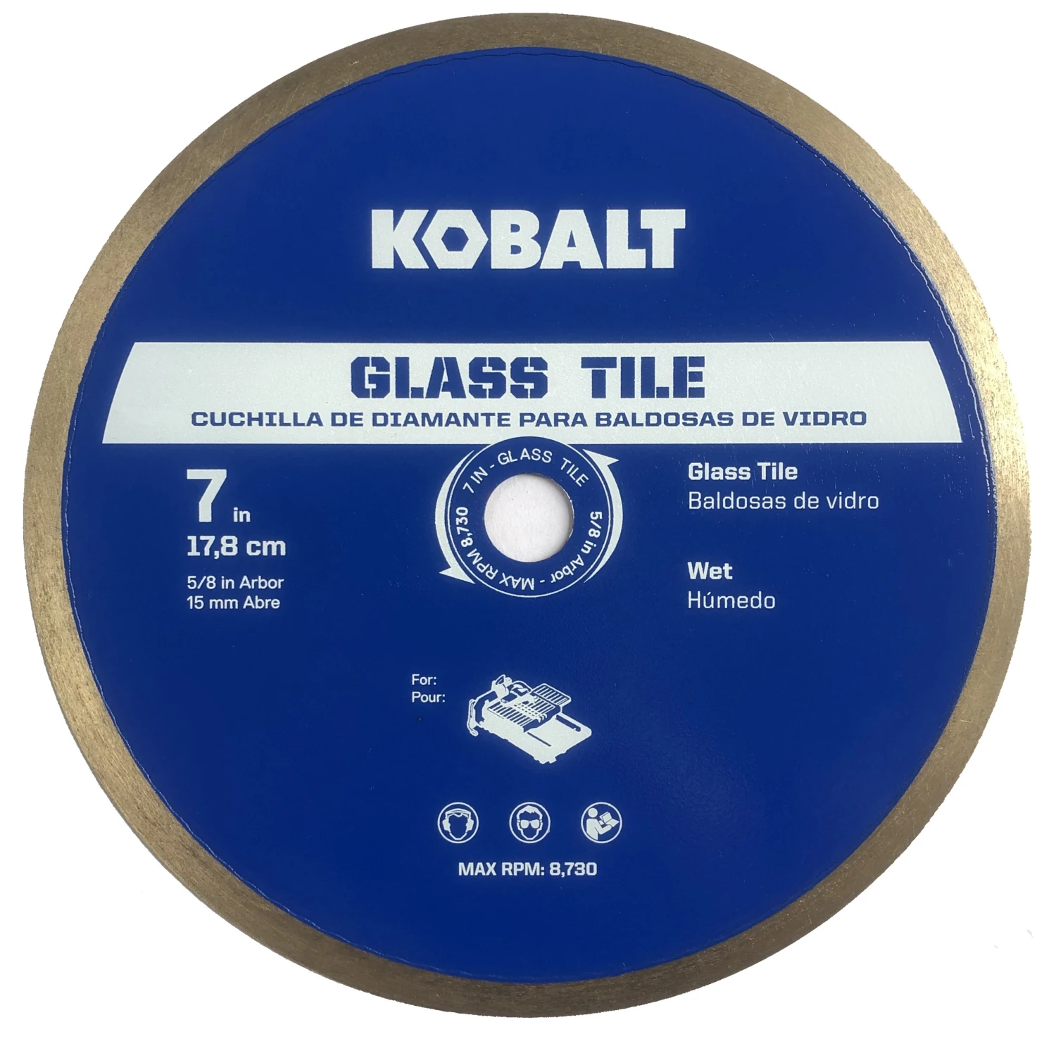 Kobalt GL07 7-in Wet Continuous Rim Diamond Saw Blade 1 Kobalt GL07 7-in Wet Continuous Rim Diamond Saw Blade -Kobalt Tools 75252150