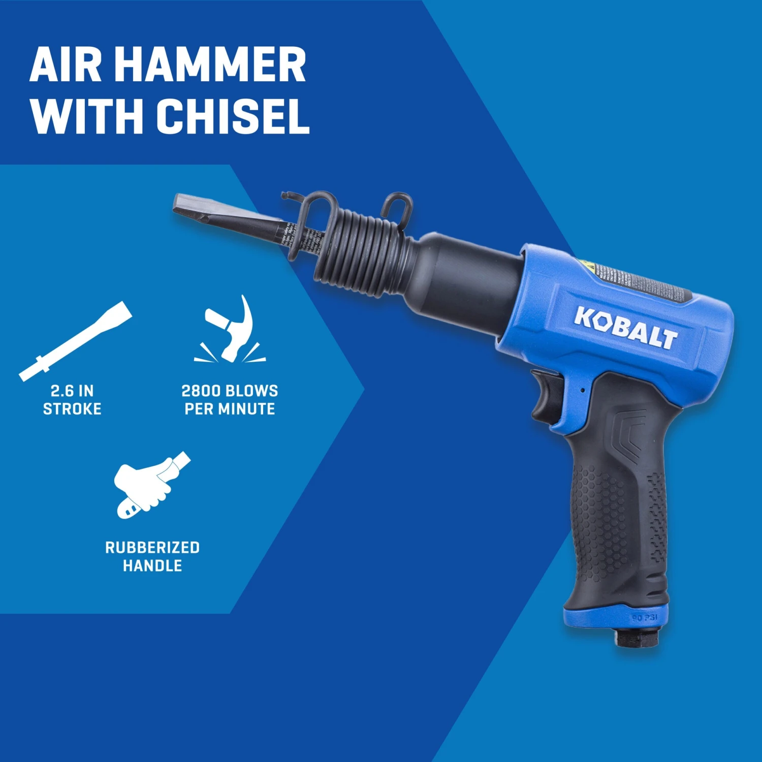 Kobalt Air Hammer - Medium Stroke 2800 BPM 6 Kobalt Air Hammer - Medium Stroke 2800 BPM -Kobalt Tools 75738695 scaled