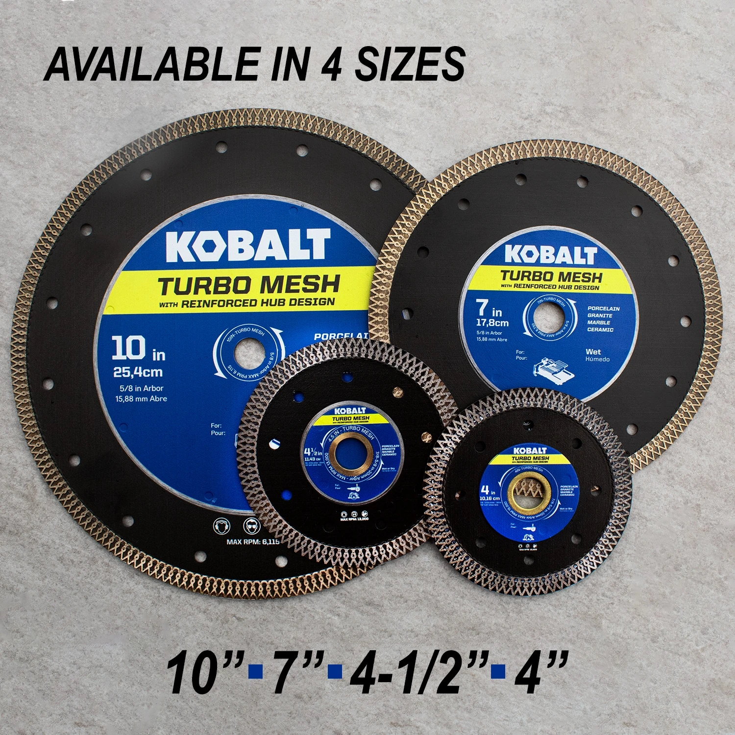 Kobalt CTM07P 7-in Wet Turbo Rim Diamond Saw Blade 7 Kobalt CTM07P 7-in Wet Turbo Rim Diamond Saw Blade -Kobalt Tools 76514680
