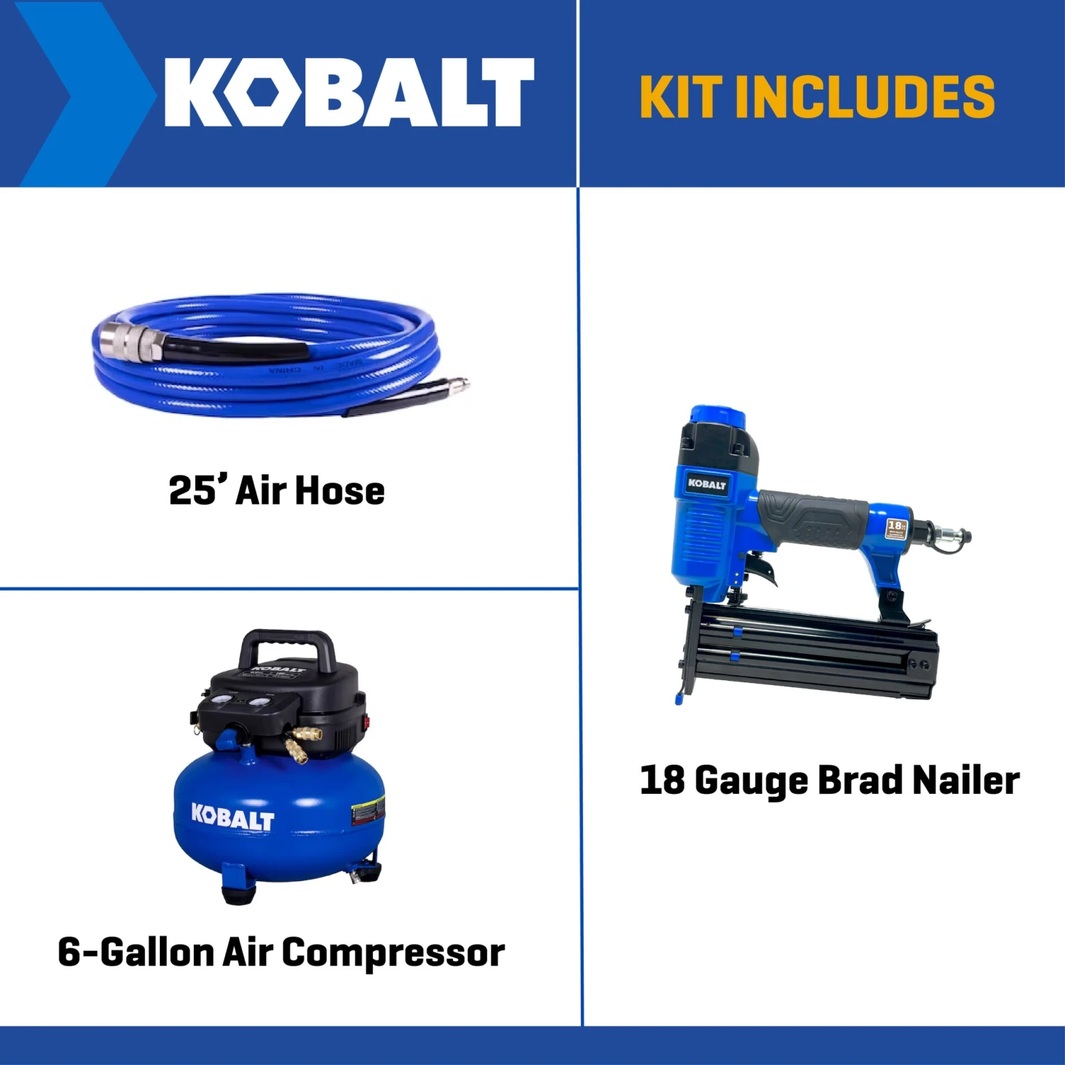 Kobalt 6-Gallon Portable Electric 150 PSI Pancake Air Compressor With Accessories Included 2 Kobalt 6-Gallon Portable Electric 150 PSI Pancake Air Compressor With Accessories Included -Kobalt Tools 76608497 scaled